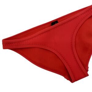 Triangl red orange neoprene bikini bottoms